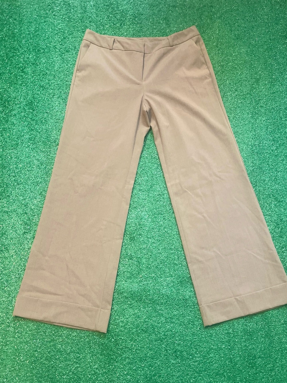 New York & Company Wide-Leg Khaki Pants